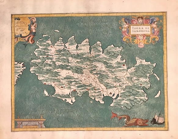 Magini Giovanni Antonio (1555-1617) Isola di Sardegna 1620 Bologna 